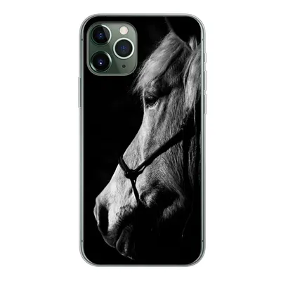 Produktbild von MuchoWow® Handyhülle Schutzhülle Hülle für iPhone 11 Pro Pferd - Halfter - Leicht Silikon Softcase Handy Hülle - Handy