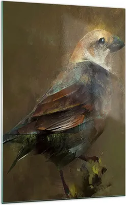 Produktbild von Bilder auf glas - Einteilig - Vogel Natur - 70x100cm - Glasbilder - Wandbilder - Bilder - Kunstdruck - zum Aufhängen bereit - Wanddekoration aus Glas - Glas Bilder - Wandbild auf Glas - GPA70x100-3924