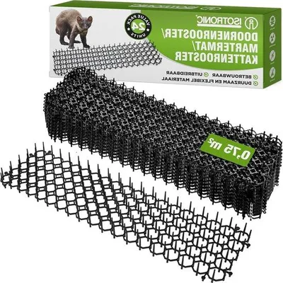 Obrázok produktu pre Ochrana proti slimákom a mačkám – ochranná podložka proti mačacím pazúrikom (čierna, 12 ks)