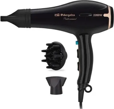 Image de Orbegozo SE 2206 - Sèche-cheveux professionnel fr, touche air froid, 2 vitesses, 3 niveaux de température, 2200 W
