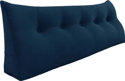 Obrázek produktu pro Velký ergonomický polštářek na opěrku hlavy sametový klínový polštářek, polštářek na čtení, klínový polštářek, zádový polštářek, odpočinkový polštářek, dekorativní polštářek