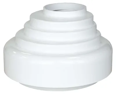 Produktbild von INEFA Verbindungsstück Fallrohr zu Abfluss, PVC DN50 / 50mm Weiß Zubehör Fallrohr Kunststoff, einfache Steckmontage, Germany
