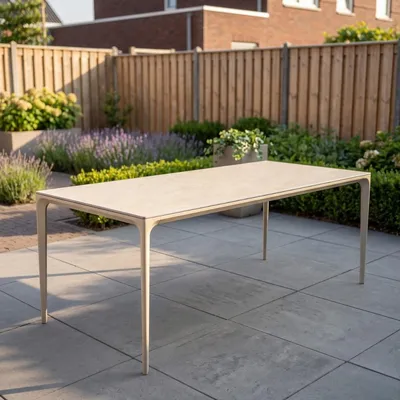 Produktbild von Gartentisch Vienna Warmweiß 200 cm Dining Esstisch – 8200W