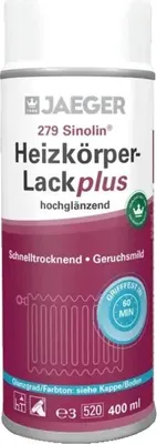 Produktbild von Jaeger 279 Heizkörperlack hochglänzend 400ml, weiss