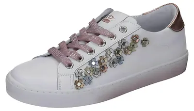 Immagine prodotto di Scarpe nere da donna stringate sportive bianche numero 38