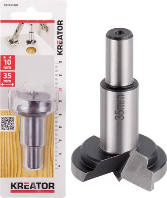Produktbild von Kreator Forstner-Bohrer ø 35 mm Zentrierspitze Stahl Holzbohrer Astlochbohrer - ø 35