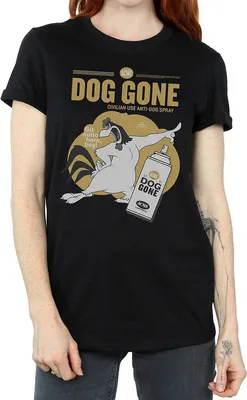 Produktbild von Looney Tunes - "Dog Gone" T-Shirt für Damen BI1416 (3XL) (Schwarz)