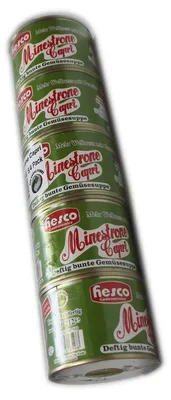 Produktbild von Hesco Minestrone Capri Gemüsesuppe deftig bunte Suppe 5 Dosen 1060ml