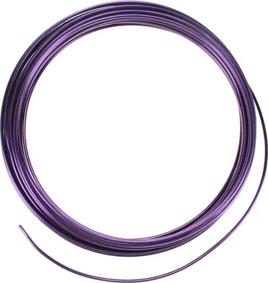 Produktbild von 12m Aluminiumdraht Ø 2mm Aludraht Basteldraht Dekodraht Schmuckdraht aubergine