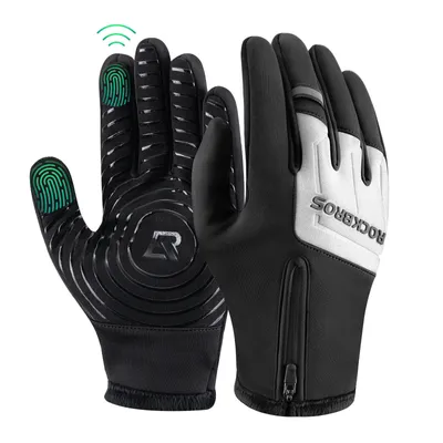 Immagine prodotto di ROCKBROS guanti invernali touchscreen per sport all'aperto grigio scuro taglia M