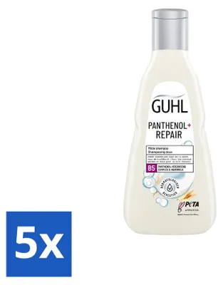 Obrázok produktu pre 5 ks šampónu Guhl Panthenol+ Repair - 250 ml - výhodný balík - 5 kusov