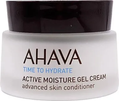 Zdjęcie produktu dla AHAVA Active Moisture Gel Cream, Krem na dzień, Kobiety, Skóra sucha, Twarz, Szyja, Nawilżający, Nawilżający, Odżywiający, Wygładzający, Zmiękczający, 50 ml