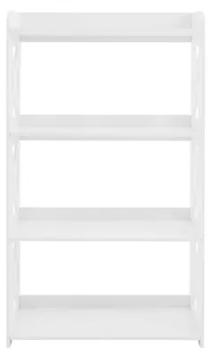 Image de Étagère de rangement sur pieds, 4 niveaux, dimensions 58,4 x 25,4 x 108 cm, en PVC