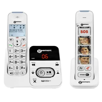 Obrázok produktu pre Geemarc, seniorský telefón s dotykovým slúchadlom Fotoobal mobility 296, biely