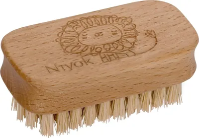 Produktbild von Niyok Handwaschbürste für Kinder, Kinder Nagelbürste ausBuchenholz mit weichen Naturborsten (Vegan), Hochwertige Waschbürste