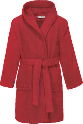 Produktbild von REDBEST Kinder-Bademantel Chicago" mit Kapuze rot 110 /  116"
