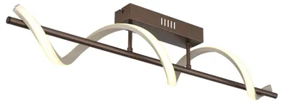 Productafbeelding van Plafondlamp Spiro brons met zand bruin