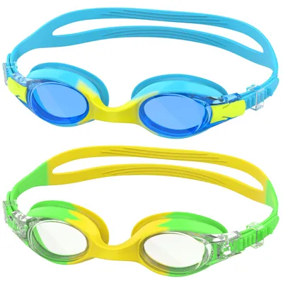 Produktbild von Ambienden 2er Set Schwimmbrille Kinder 3-12 Jahre UV-Schutz Anti-Beschlag