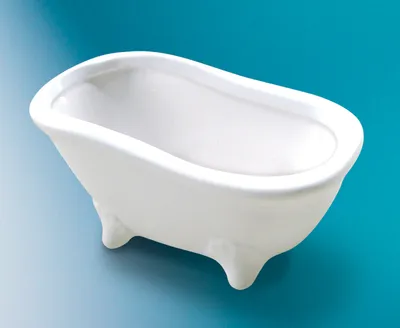 Produktbild von SOAPYfun Deko Badewanne 15 cm weiss Keramik