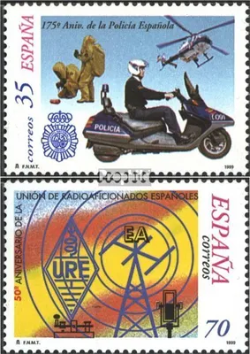 Produktbild von Briefmarken Spanien 1999 Mi 3458,3460 (kompl.Ausg.) postfrisch Polizei
