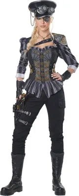 Produktbild von s Steampunk-Kapitänskostüm für Damen XS (36/38)