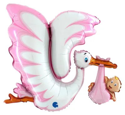 Produktbild von ABCFormII Klapperstorch Rosa 135 cm