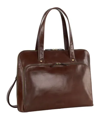 Produktbild von LEONHARD HEYDEN Leder Aktentasche Umhängetasche mit Laptopfach Cambridge Briefcase 1 Compartment Red Brown braun