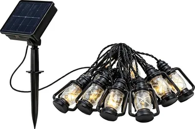 Image de Guirlandes Solaires Led Pour Jardin Lampions Pour Balcon Terrasse Décoratifs
