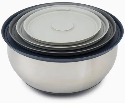 Produktbild von Famanu Schüsselset mit Deckel - Edelstahl - 4-teilig