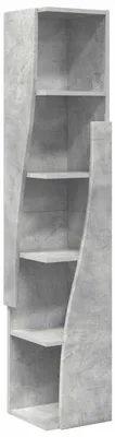 Immagine prodotto di vidaXL Mobiletto angolare, 27,5x27x140 cm, realizzato in materiale composito, colore grigio cemento