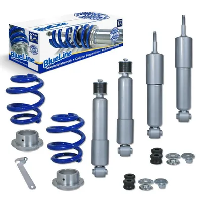 Produktbild von BlueLine Gewindefahrwerk passend für VW T4 Transporter , für Syncro, für Caravelle und Bus Baujahr 1991 - 2003