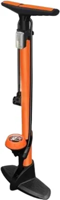 Fußpumpe mit Manometer bis 160 PSI für Fahrrad Auto und Bälle