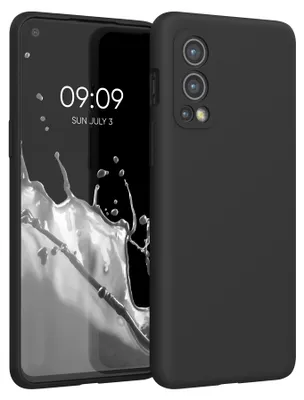 Produktbild von kwmobile Handyhülle für OnePlus Nord 2 5G Hülle - Case Silikon - Kabelloses Laden - Schutzhülle Cover in Schwarz