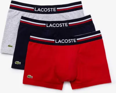 Produktbild von Lacoste Boxershorts 3er-Set Boxershorts mit Trikolor-Bund ICONICS