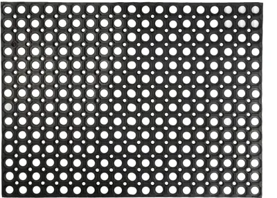 Produktbild von Nicola Spring Robuste Gummi-Fußmatte – 80 x 60 cm – Schwarz