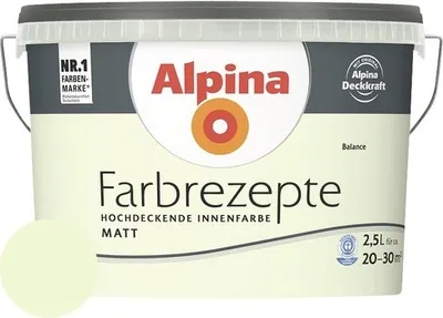 Produktbild von Alpina Wandfarbe Farbrezepte Balance 2,5 l