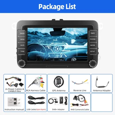 Obrázek produktu pro Multimediální přehrávač – autorádio – dotyková navigace s Androidem, CarPlay, Wi-Fi a GPS
