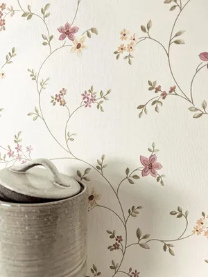 Produktbild von NEWROOM Tapete Florin Green Orange Vliestapete - Floral Blumen Blätter Germany