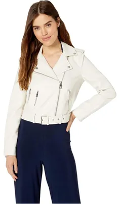 Produktbild von Levi's Damen Faux Leather Asymmetrical Belted Motorcycle Jacket Kunstlederjacke,