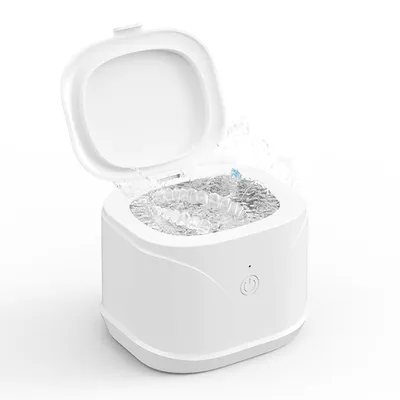 Produktbild von Zahnmedizinischer 46 kHz Ultraschallreiniger 200 ml – Für Zahnprothesen, Aligner, Zahnschienen, Retainer & Zahnspangen