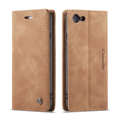 Produktbild von iPhone 6s Hülle, Retro Kunstledertasche, Kartenfächer, Standfunktion Schutzhülle für iPhone 6 / 6s Braun