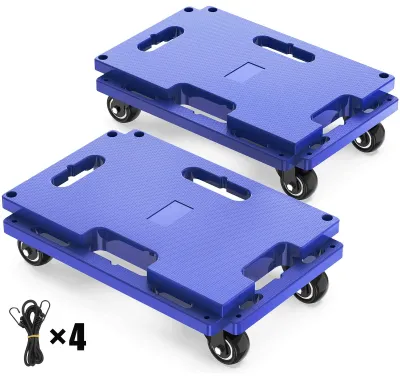 Image de Chariot mobile avec une capacité de 440 kg, idéal pour le transport de meubles lourds
