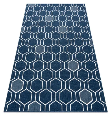 Imagen del producto de Alfombra SPRING 20404994 Sisal hexagonal, bucle - azul 120x170 cm