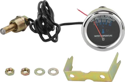 Image de Voiture en métal 52 mm thermomètre mécanique de la température de l'eau 38-104 ℃ 12 V lumière jaune