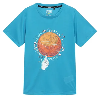 Productafbeelding van Everlast - T-shirt voor kinderen, katoen, regular pasvorm, model GT52510 (128) (blauw)