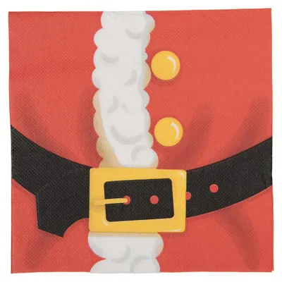 Produktbild von Clayre & Eef Servietten Papier 20er Set 33x33 cm Rot Papier