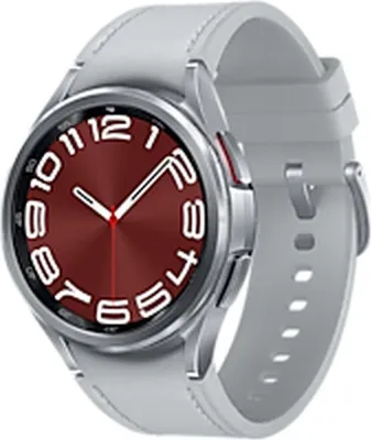 A close-up studio shot of a smartwatch.