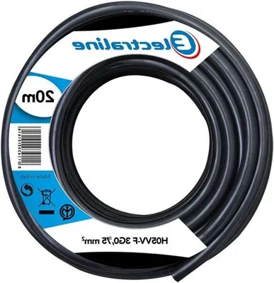 Productafbeelding van Kabelrol H05VV-F 3G1,5 mm - 20 meter Zwart
