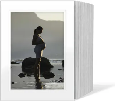 Immagine prodotto di 1x125 passe-partout continui Daiber 13x18 cm bianco/linea grigia