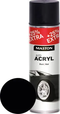 Produktbild von Sprühlack Maston AutoACRYL Metallschutz matt schwarz 500 ml